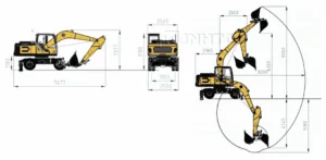 15 ton wheel excavator